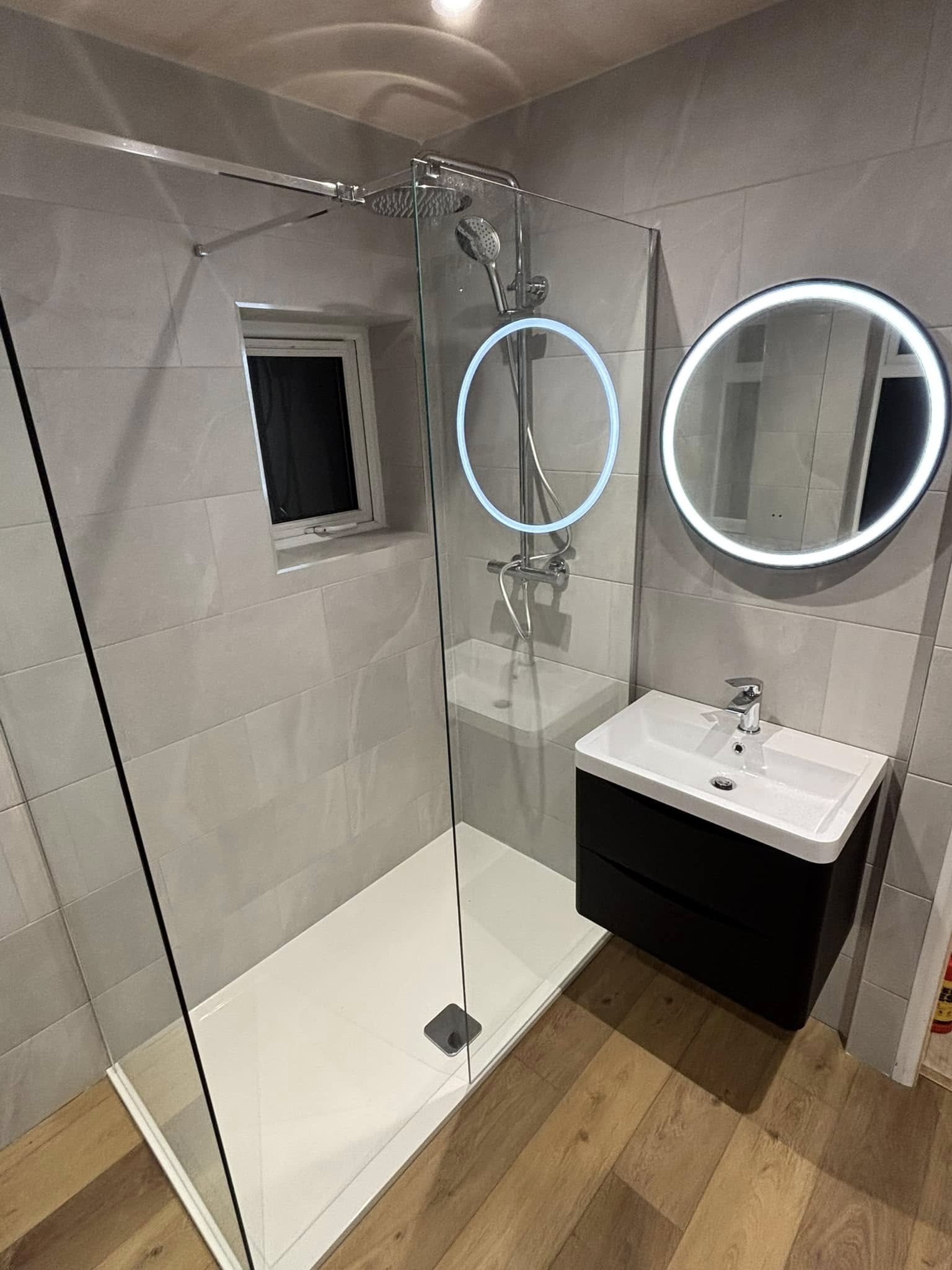Stand-alone shower installation in Stannington | Crookes